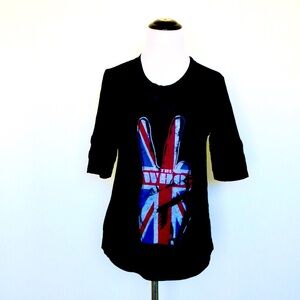 NEW! Lucky Brand 'The Who' Band Peace Sign Shirt